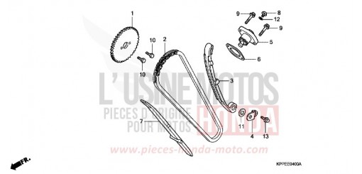 CATENA DISTRIBUZIONE/TENDICATENA CBR125RW6 di 2006